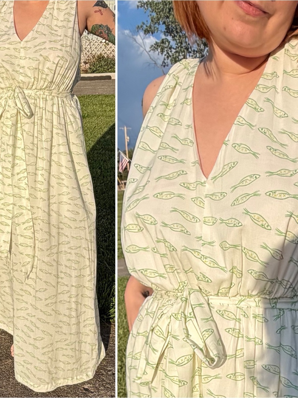NWT A New Day Fish Summer Maxi Dress